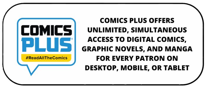 Links to Comic Plus access to digital comics, graphic novels and manga