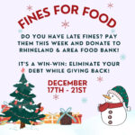 Poster for fines for food in Altona. Contact the branch for more information.